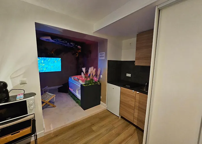 Appartement Oasis Detente Love Room Avec Spa Balneo Privatif 20 Min De Lille